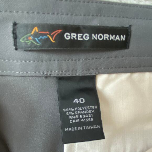 Greg‎ Norman Zip Cargo Shorts Men 40 Gray Performance Pickleball Outdoor Preppy - Picture 6 of 10